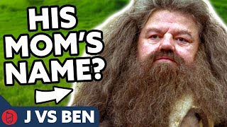 J vs Ben The BIGGEST Hagrid Harry Potter Trivia Quiz EVER [upl. by Mayfield]