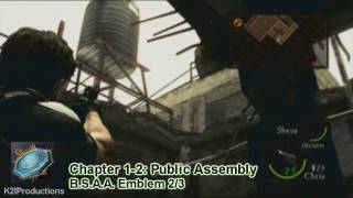 Resident Evil 5 BSAA Emblem Guide Chapter 12 [upl. by Katee623]