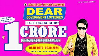 DEAR LOTTERY LIVE 8PM TOADY 09102024  NAGALAND LOTTERY SAMBAD [upl. by Naryt]