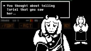 Undertale  Creepy Easter egg in the Toriel boss fight [upl. by Dupuis840]