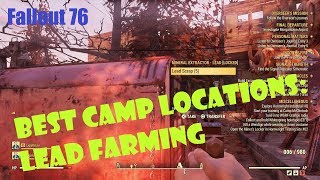 Fallout 76 Best CAMP Locations Lead Farming [upl. by Anoik112]