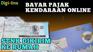 Cara bayar pajak kendaraan online STNK Dikirim ke rumah [upl. by Doak]