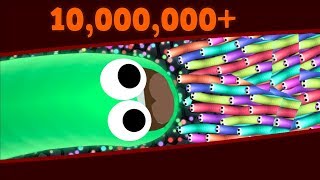 Slitherio 10000000 High Score World Record Slitherio Best Moments AI [upl. by Dorsman545]