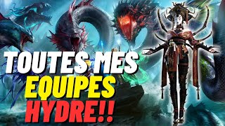 TOUTES MES EQUIPES HYDRES  RAID SHADOW LEGENDS [upl. by Halette]