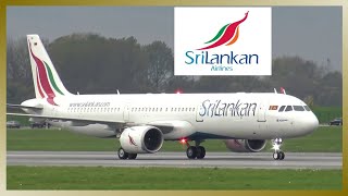 SriLankan Airbus A321NEO  Takeoff and Landing at Hamburg Finkenwerder Airport [upl. by Enywtna]