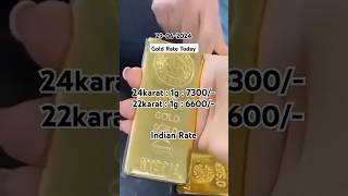 24 karat gold rate today [upl. by Ingelbert]