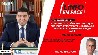 LInfo en Face avec Mehdi Bensaid [upl. by Enrika]