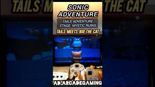 Sonic Adventure Tails Meets Big The Cat Cutscene  Mystic Ruins [upl. by Adrahs826]