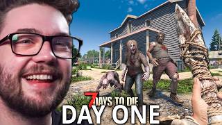 DAY ONE in the NEW CONSOLE UPDATE  7 Days to Die Consolation [upl. by Nueoras]