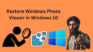 How to Restore Windows Photo Viewer in Windows 10 Using Registry Editor  GearUpWindows Tutorial [upl. by Amri]