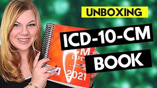 MEDICAL CODING ICD10CM CODING BOOK UNBOXING  Review of the 2021 AAPC edition diagnosis manual [upl. by Marianna]