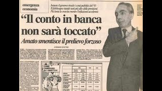 Il prelievo forzoso del 1992 intervista al senatore Gian Giacomo Migone [upl. by Curhan]