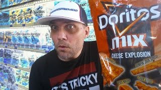 NEW DORITOS MIX CHEESE EXPLOSION REVIEW  247 [upl. by Eylatan922]