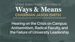 Hearing The Crisis on Campus Antisemitism Radical Faculty amp the Failure of University Leadership [upl. by Gaughan]