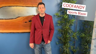 Coofandy Sports Blazer wear with jeans or dress pants coofandy blazer mensclothing [upl. by Neelyahs]