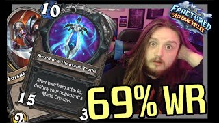 Elywnn Boar Rogue is a REAL DECK  69 WIN RATE w EZ TURN 7 SWORD COMBOS  Hearthstone [upl. by Eicul]