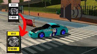 how to change w16 engine sound to v8 sound  car parking multiplayer [upl. by Aidnic]