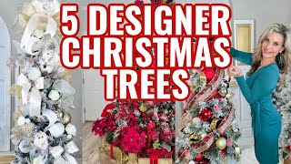 🎄5 DIY DESIGNER CHRISTMAS TREE DECORATING 2023 quotI Love Christmas ep 15 Olivias Romantic Home [upl. by Nairdna512]