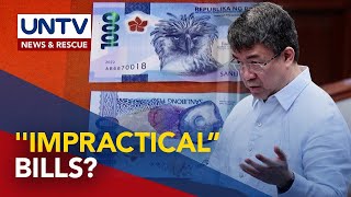 Sen Pimentel ipinahihinto ang paglalabas ng P1000 polymer bills [upl. by Monti]