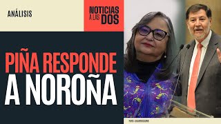 NoticiasALasDos ¬ Piña revira a Noroña alega por qué el Poder Judicial no entrega información [upl. by Yorke]