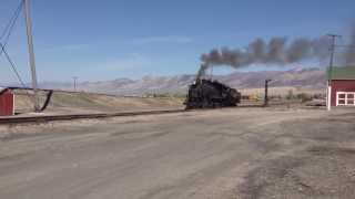 Nevada Northern 280 93 returns to the engine house [upl. by Marcel]