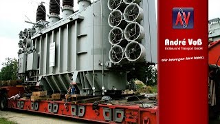 Time Lapse loading of 80 ton Trafo Heavy Transport [upl. by Neerbas241]