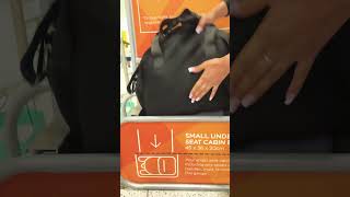 Easy jet ✈️ 🟧 under seat 💺cabin bag guideline [upl. by Elolcin]