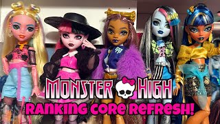 Ranking Monster High G3s Core Refresh Line Ghoulchat 🩷 [upl. by Dennis533]