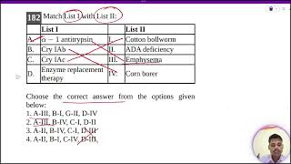 α−1 antitrypsin B Cry IAb C Cry IAc List II I II Cotton bollworm ADA deficiency III D Enzyme [upl. by Ynatirb658]