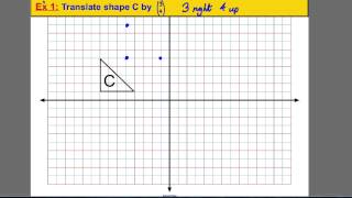 Transformations  translating a shape 1 [upl. by Gannie]