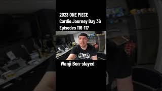 One Piece Cardio Journey  DAY 36  Ep 116117 onepiece anime weeb manga luffy vlog [upl. by Irami53]