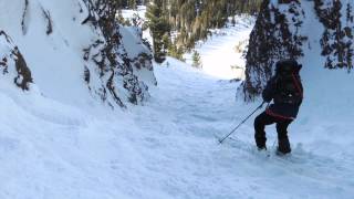 Ski the Hallway Couloir Utah Ski Touring [upl. by Othilia566]