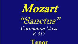 MozartSanctusK317Tenor [upl. by Schreiber]