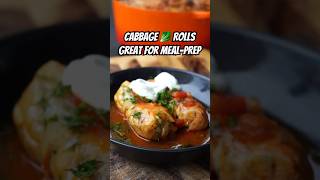 ProteinPacked Cabbage Rolls for Ultimate Meal Prep recipe shorts [upl. by Adnamal]