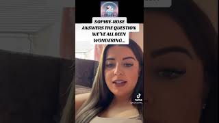 SOPHIEROSE ON WHY SHE CONSTANTLY REPEATS HERSELF ON TIKTOK [upl. by Atinreb120]