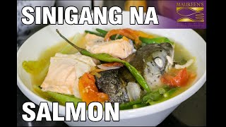 Salmon Sinigang  How to cook Sinigang na Isda  Simpleng Luto [upl. by Eillim]