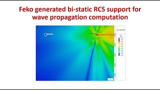 Feko generated bistatic RCS support for wave propagation computation [upl. by Kroll]