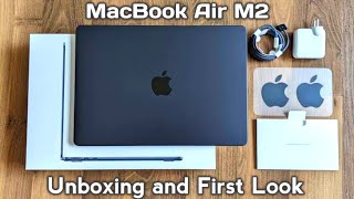 MacBook Air M2  Unboxing and First Look  Unbox Happiness [upl. by Aikenat]