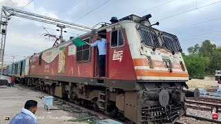 12467 JSM JP Leelan Express and 14707 BKN DDR Ranakpur express Diesel VS Electric Loco [upl. by Alikam]