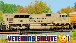 THE RAILROADS SALUTES TO ALL VETERANS [upl. by Ardnazil]