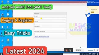 Android Multi Tool AMT Tool Loging amp Register  How To Use Android Multi Tool [upl. by Kacie]