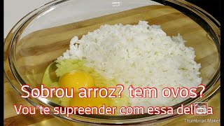 SOBROU ARROZ TEM OVO EM CASA ALMOÇO PRONTO EM MENOS DE 10 MINUTOS😱 CassiaSantos [upl. by Juliann]