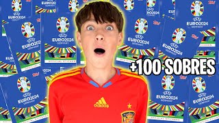 ABRIENDO 100 SOBRES CROMOS EUROCOPA 2024 [upl. by Liddle]