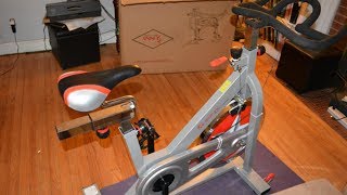 Sunny Health amp Fitness Pro Indoor Cycling Bike Review SFB901 [upl. by Eetnod]