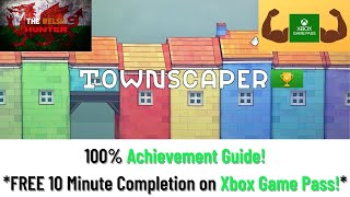 Townscaper  100 Achievement Guide Free On Xbox Game Pass EASY 10 Minute Completion [upl. by Anaahs184]