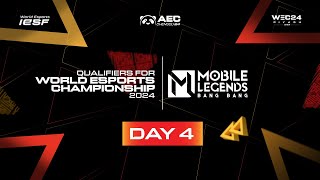 MLBB  INDONESIA VS MALAYSIA  PLAYOFF  IESF ASIA REGIONAL QUALIFIERS 2024  DAY 4 [upl. by Margreta]