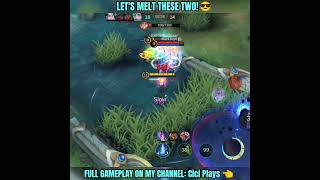 LETS MELT THESE TWO MLBB🔥 mlbbshorts mlbbhighlights highlights mlbb shorts [upl. by Brine]