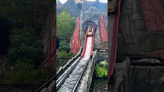 Short Ride the Water Flume Ride at Plopsaland De Panne 💦 [upl. by Ssalguod]