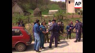 Bosnia  Clashes Between Muslims And Serbs [upl. by Ivets]