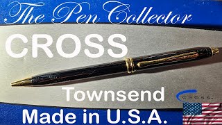 CROSS Townsend Black Lacquer Gold Ballpoint Pen Review [upl. by Ydniw]